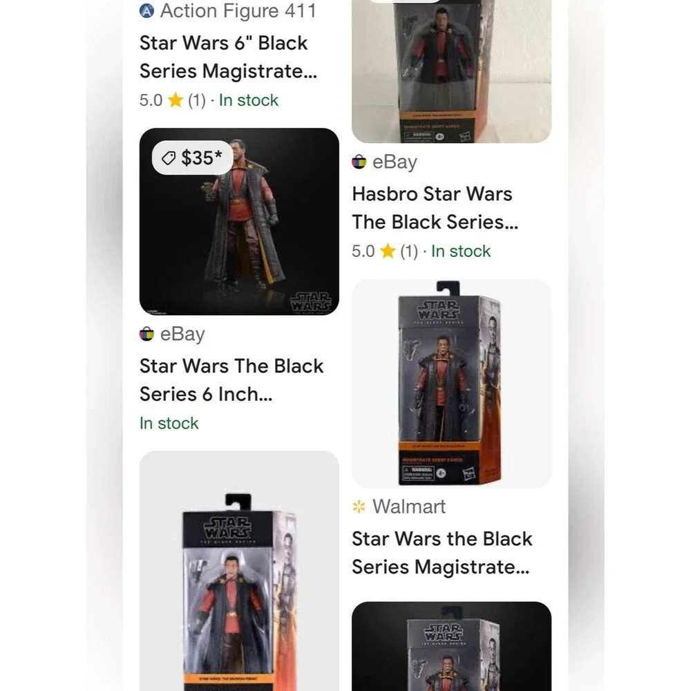 2119* Hasbro Star Wars Black Series Magistrate Greef Karga - Red & Black